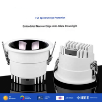Spot LED d'intérieur moderne Mi Home, température de couleur réglable (2700K-6500K), indice de protection IP54, angle de faisceau 24-50°, design en aluminium