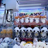 Naughty Dog Peluche de machine à grue transparente pour borne d'arcade avec lecteur de pièces/billets Garantie 1 an Anglais