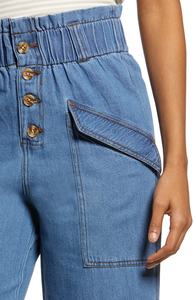 <span class=keywords><strong>Jeans</strong></span> Vintage da mamma dritti a vita alta per <span class=keywords><strong>donna</strong></span> in forma larga con elasticità alla moda Denim traspirante per lo stile Casual estivo - Product Image 4
