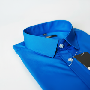 Chemise d'été élégante pour hommes, tenue à la mode, Design solide et des couleurs à personnaliser sur la taille ou sur commande, nouvelle collection - Product Image 1