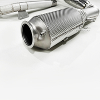 Tubo de Escape de Alto Flujo de 200 Celdas Directo de Fábrica para Porsche 718 2.0T 2.5T 2019-2024 Sin Luz de Advertencia de Fallo del Motor, Compatible 1:1 con OEM