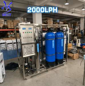 Système commercial complet 2000 Lph pour le traitement de l'eau potable, machine de purification par osmose inverse 2 T/h, cadre en acier inoxydable SS304 BT-4000 - Product Image 1