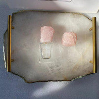 Bouchons de parfum en marbre de pierre brute naturelle de luxe pour FEA 15mm pour bouteille de parfum