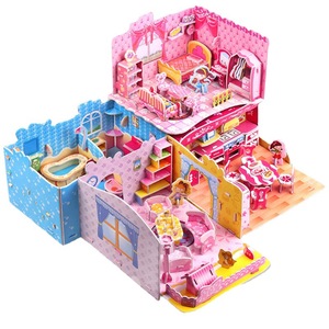 Rompecabezas 3D de Papel para Niños, Casa de Princesas, Juguete Educativo para Niños de 4 a 6 Años, Niñas y Niños - Product Image 1
