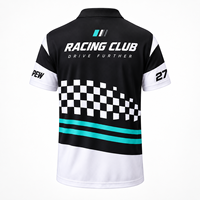 Short de course pour hommes à impression intégrale, motif drapeau à damier avec numéro personnalisé, séchage rapide, en sergé, pour équipe de motorsport, ODM, avec badge personnalisé