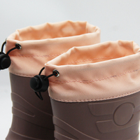 Bottes antidérapantes personnalisées pour tout-petits doublure en fourrure EVA chaud hiver enfants bottes de pluie de neige imperméables pour enfants vente en gros