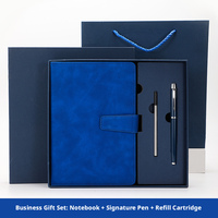 Coffret cadeau de luxe en cuir PU avec stylo et agenda A5 premium pour la fête des pères, cadeau de Thanksgiving