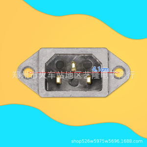 Three Hole <b>Universal</b> Rice Cooker <b>Socket</b> 10A 220V Tabletop Plug With Pins Electric Hot Pot Stand Accessory - Product Image 1