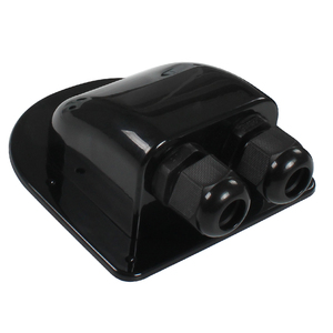 RV Accessories Black UV-Resistant ABS Waterproof IP67 Solar Double Entry Junction Box
