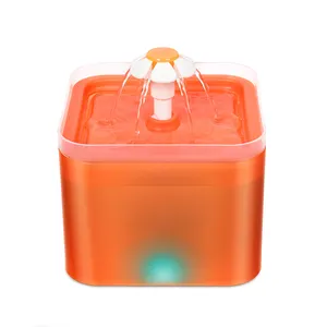 Distributeur d'eau électrique pour animaux 2L automatique alimenté par USB Fontaine d'eau pour chat et chien écologique fonctionnelle pour animaux de compagnie