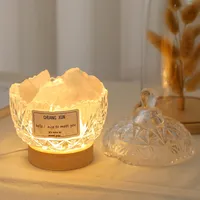 Diffuseur d'aromathérapie en pierre sans feu, diffuseur d'air, souvenir, lampe de nuit de table, décoration, pierre de sel d'orange naturelle