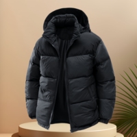 Veste pour homme avec logo personnalisé, écologique, imperméable, doudoune réversible, hiver rétro, résistante au froid