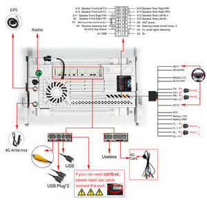 Henmall voiture multimédia Auto unité principale moniteur GPS Navigation Android autoradio pour Porsche Cayenne 2011-2017 carplay DSP - Product Image 4