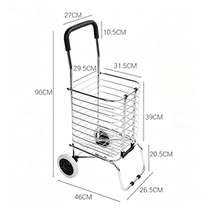 340L Rolling Shopping <b>Cart</b> Supermarket Heavy Duty Wire Mesh Silent Swivel <b>Wheel</b> Large Capacity Retail Grocery Use Set Kit - Product Image 1