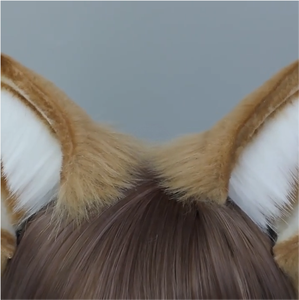 E0084 Handmade Sang Trọng Shiba Inu Tai Headband Thực Tế Động Vật Tai Tóc Phụ Kiện Vui tươi Prop Cho Cosplay, Live Stream Dress-up - Product Image 4