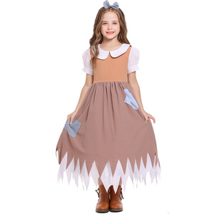 Niños niña Cosplay Anime para <span class=keywords><strong>Cenicienta</strong></span> Patchwork falda nuevo disfraz de Halloween-Comercio exterior para personajes tipo princesa - Product Image 6