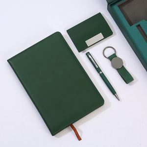 Elegant PU Leather Notebook <b>Gift</b> Set with Digital Printing Keychain Pen-for Corporate <b>Gifts</b> & <b>Teacher</b> Appreciation - Product Image 2