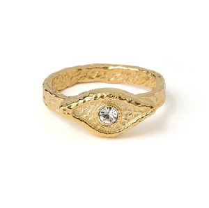 Hợp Thời Trang Hình Học Thống Nhất Vòng Mắt 14K Vàng 925 Sterling Silver Bạc Với Rhodium Mạ Cho Engagement Hoặc Cá Nhân Đám Cưới - Product Image 6