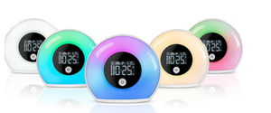 Despertador Inteligente con Luz de Amanecer Recargable, Reloj Despertador Electrónico con Sonidos Naturales, Música, Altavoz Bluetooth y Luz de Colores - Product Image 3