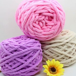 Nhà Máy Bán Buôn Mix Màu Sắc Nhung Chăn Sợi Len Bé Sợi Fluffy Tay Đan Dày Cồng Hề <span class=keywords><strong>Chunky</strong></span> Chenille Sợi - Product Image 3