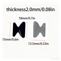 Accessoires pour lunettes, coussinets papillon, plaquettes de nez en silicone, embouts de branches noirs pour lunettes, emballés individuellement