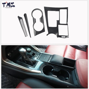 26 adet siyah plastik malzeme iç döşeme kiti Lexus NX200t300h 2015-2020 için pano kapı paneli aksesuarları sağdan direksiyonlu - Product Image 4
