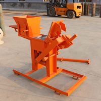 Machine manuelle compacte FL2-40 pour la fabrication de briques en terre cuite emboîtables – Machine à blocs de terre compressée manuelle