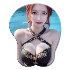 Alfombrilla de Ratón con Diseño de Animación China, Directo de Fábrica, con Reposamuñecas 3D de Silicona Suave, <span class=keywords><strong>Modelo</strong></span> H-5, Personalizada - Product Image 5