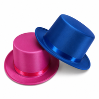 Chapeaux de Fête en Tissu Tricoté EVA Vert et Bleu pour Magiciens, Idéaux pour Halloween, Réveillon du Nouvel An, Danse et Accessoires Photo - Vente en Gros