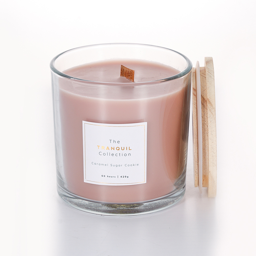 Customised Oem Luxury Big Soy Wax Luxury Glass Aromatherapy Perfume Woodwick Scented Candle Holder Jars For Woman Gift S 3