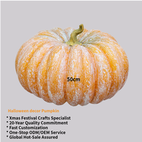 Grande décoration de citrouille en gros, citrouilles artificielles mates pour l'extérieur, décoration réaliste d'Halloween, citrouille en plastique