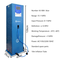 Gonfleur de pneus entièrement automatique avec compresseur d'air intégré, système de gonflage numérique avec écran LCD, 15-112 Psi