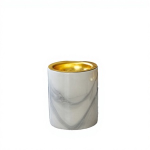 Minimalist Marble Textured Ceramic Arabic Mubkhar Incense Burner for Ramandan Aromatic All-Season - Product Image 3