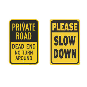 Los Señales de Tráfico Vial Tienen Fuerte Reflejo y son Seguros por la Noche. Señales de Tráfico Metálicas, Señales de Advertencia de Prohibición de Tráfico - Product Image 5