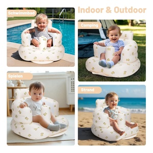 Assento Inflável Moderno e Seguro para Bebês com Design de Urso para Bebês de 4 a 12 Meses, Uso no Verão em Casa, Cozinha, Quarto e Banheiro - Product Image 4