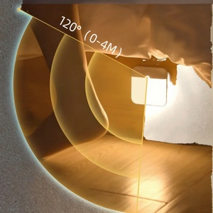 Veilleuse intelligente et écologique à induction, contrôle par capteur, lumière LED douce, économie d'énergie, matériau ABS, design magnétique - Product Image 3