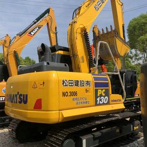 Excavadora de orugas Komatsu 130 PC130 con bajas horas de trabajo en stock original, excavadora de orugas usada de alta calidad de bajo costo para la venta - Product Image 2