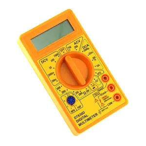 Multimeter Digital DT830D kualitas tinggi Manual untuk mengukur tegangan DC & AC dengan indikator baterai rendah