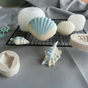 DUMO 플라스틱 바다 껍질 실리콘 양초 몰드 DIY 수제 비누 소라 껍질 양초 실리콘 몰드 - Product Image 2