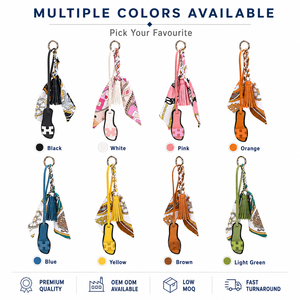 Trendy PU Leather Slipper Key Fob for Promotional Gifts Custom Logo Mixed Colours Gift Box Low MOQ <strong>Bulk</strong> Sale - Product Image 2
