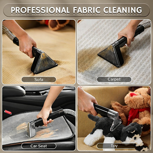 Nettoyeur portable pour tapis et tissus d'ameublement 18 kPa 500W, extracteur de taches profondes pour canapé, fauteuil, siège de voiture et tissus - Product Image 5