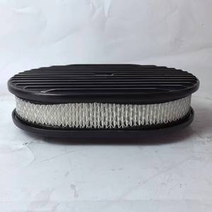 Nuevo Kit de Filtro de Aire Ovalado de Aluminio Negro con Base Plana y Cuello para Carburador para Chevrolet, Ford y Dodge - Product Image 6