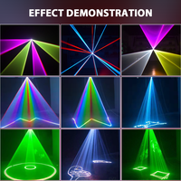 Lumière de balayage à faisceau Laser RVB 8W haute luminosité DMX ILDA lumière Laser de scène d'animation 3D polychrome pour Concert DJ Disco mariage