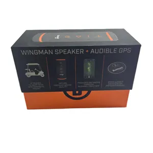 Orange Black Rectangular Open Lid Split Box For Packaging Any Electronic Product