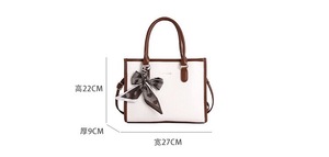 Bolso Tote de Mujer con Textura de Piel de Serpiente y Detalle de Pañuelo, Multicolor, Casual, para el Día a Día, para Ir al Trabajo, <span class=keywords><strong>Bolsos</strong></span> de Compras - Product Image 6