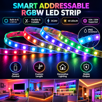 DC24V LC8816A Strip LED Pixel RGBW Terintegrasi IC yang Dapat Diatur Alamatnya 60 LED Per Meter