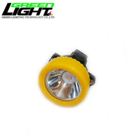 Lampe de mineur rechargeable de petite taille 2,6 Ah 5000 lux, lampe de casque de mineur, lumière de casque de mineur étanche IP68, phare de mine