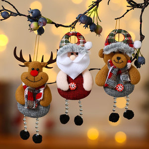 Mini Colgantes de Tela de Papá Noel y Reno, Regalo de Navidad, Adornos para Puerta, Decoraciones Navideñas - Product Image 3