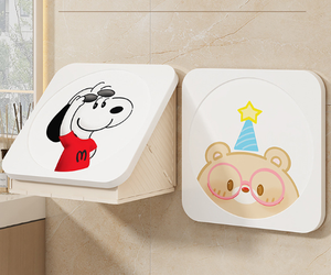 Moderno Gabinete de Almacenamiento Plegable Impermeable para Baño, Organizador de Ropa sin Perforaciones, Estante Decorativo de Pared QX-3514 - Product Image 6