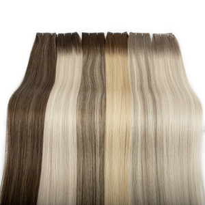 LeShine Russian Thin Invisible Genius Weft Hair <strong>Extensions</strong> Seamless Double Drawn Virgin Human Hair Genius Weft - Product Image 2